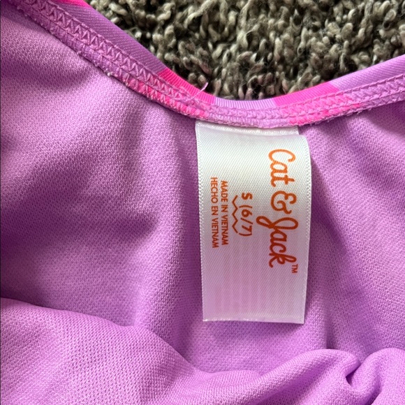 Pink Striped Ruffle Swimsuit - Picture 5 of 9